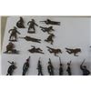 Image 2 : 90 Vintage Lead Soldiers Made in England Stamped on Some - Good Paint on Many
