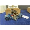 Image 4 : 2 Newer Wind Up Pressed Tin Motorcycles- New in Box Modern Collectibles