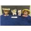 Image 1 : 4 Vintage Head Vases - Good Colors-Clean