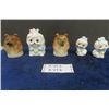 Image 1 : 2 Dog Creamers -Japan , 2 Dog Salt + Pepper Shakers + Napkin Holders - Japan, Ceramic - Clean
