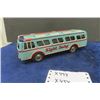 Image 2 : Daiya Made in Japan Pressed Tin Sight Seeing Friction Bus - Very Clean, Works 11" Long