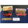 Image 1 : 2 Modern Pressed Tin Tags ; Old Fashion Rolls Royce + Race Car - Both Wind Up Made in China- New in 