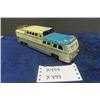 Image 1 : Vintage Pressed Tin Greyhound Scenic Cruiser Bus - HTC Japan 11.5" Long Friction Powered - Clean Gra