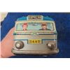 Image 6 : Vintage Pressed Tin Greyhound Scenic Cruiser Bus - HTC Japan 11.5" Long Friction Powered - Clean Gra