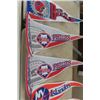 Image 5 : 18 Sports Pennants; Maple Leaf's, Buffalo Bills, Phillies, Islanders, Capitols - All New