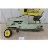 Image 1 : Vintage Cast Metal Ride on Toy Tractor for Parts or Restoration 32" Long