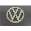 Image 3 : VW Bus Front Emblem - Has All Mounting Tabs 9 3/4" Wide - Chrome