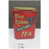 Image 1 : Blue Ribbon Red Label 3lb Tea Tin -Super Sharp Looking Tin - Few Minor Scratches