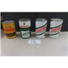 Image 1 : Lot of 4 Oil Tins Full of Product ; 2 Castrol, Agricastrol, Rislone