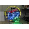 Image 1 : Miller Lite 4 Color Neon Sign - Works Well 25" x 30"