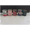 Image 2 : 8 Vintage Auto Products ; Shell + Heat Cone Top Tins, Prestone, BP, Kleen Flo- Small Tins; Harley Pl