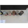 Image 5 : 8 Vintage Auto Products ; Shell + Heat Cone Top Tins, Prestone, BP, Kleen Flo- Small Tins; Harley Pl