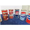 Image 3 : 13 Vintage Tin Soda Pop Tins; Pepsi, Coke, Wink, Root Beer plus more