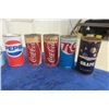 Image 4 : 13 Vintage Tin Soda Pop Tins; Pepsi, Coke, Wink, Root Beer plus more