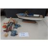 Image 1 : Wooden Boat on Stand + G.I. Joe Figure