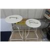 Image 2 : Pair of Adjustable Bar Stools 25 - 30"