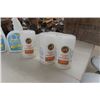 Image 2 : 9 Containers of Orange Plus Cleaning Towels, 6 Bottles of Nature Clean Multi Surface Cleaner - All N