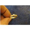 Image 2 : Ladies Ring Sz 7.5 14k Gold + Diamond - Total Weight 3.8g
