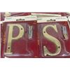 Image 4 : New 88 Brass Letters 4" Each - some 6" + a few Numbers
