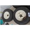 Image 3 : 4 Yard Tractor Tires + Rims ; (2) 18x 9.50 - 8 (2) 20.50 x 80-10