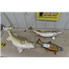 Image 1 : 3 Mounted Fish ; 1) Walleye 30" , 1) Walleye 28" , 1) Trout 18"