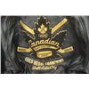 Image 6 : Roots Leather Large 50th Anniversary Gold Metal Championship Jacket Sz LG - New Old Stock , Tags Sti