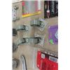 Image 7 : Misc. Hardwares; Castors, Cable Staples, Screws, Deadbolt, Magnetic Hooks, Bits plus more