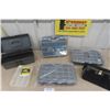 Image 1 : Plastic Tool Box, 4 Plastic Parts Organizers - All New  + Powerfist Tool Bag