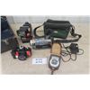Image 1 : Sony Handi Cam, Nikonos -V Camera, Vivtar Flash, Lungsix-3 Flash Meter with Suitcase