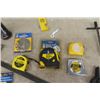 Image 4 : Assorted Tools ; Tape Measure, C-Clamps, Squares, Saw Blades -Many New Products
