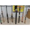 Image 3 : 12 Fishing Rods - New/Used - 6 With Reels