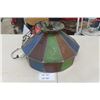 Image 1 : Hanging Stained Glass Lamp 18" Wide