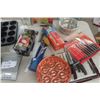 Image 5 : Misc. Kitchen Items ; Griddle, Blender, Scales, Iron, Knives, Baking Pans plus more