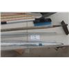 Image 4 : Ice Chopper, Spade Hoe, 3 Yard Sticks, 2 Pieces Threaded Rod, Snow Brush