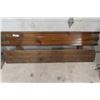 Image 2 : Wooden Bed Frame with Head + Foot Board + Rails 62.5" x 86"