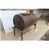 Image 2 : Ice Fishing Shack Home Made Stove/Heater with Stainless Steel Barrel