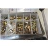 Image 2 : 7 Assorted Parts Kits, Brass Fittings, Nuts, Bolts, Grease Fittings, Springs plus more