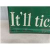 Image 4 : Mountain Dew Vertical Bottle Sign 17" x 53" - Made in Canada Barker 1966 Metal Embossed