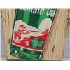 Image 5 : Mountain Dew Vertical Bottle Sign 17" x 53" - Made in Canada Barker 1966 Metal Embossed