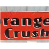 Image 3 : Drink Orange Crush Tin Sign 15.5" x 38" St. Thomas Metal Sign 1940 Embossed