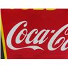 Image 9 : Iced Coca-Cola Here Porcelain Double Sided Flange Sign - P+M Canada 1949- a Few Touch Ups