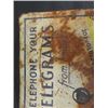 Image 3 : Western Union Telegrams Tin Sign 13" x 13" - Early But Rusty - Has Good Look to it
