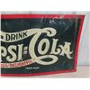 Image 3 : Early Pepsi Cola Embossed Double Dot Tin Sign 14" X 27.5" - Burdock Co. New York