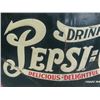 Image 5 : Early Pepsi Cola Embossed Double Dot Tin Sign 14" X 27.5" - Burdock Co. New York