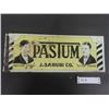 Image 1 : Pastum Hair Tonic Flange Sign 7" x 18.5" Made in USA