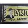 Image 2 : Pastum Hair Tonic Flange Sign 7" x 18.5" Made in USA