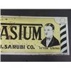 Image 3 : Pastum Hair Tonic Flange Sign 7" x 18.5" Made in USA