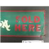Image 3 : Pepsi Cola Sold Here Embossed Tin Sign 5.5" x 22" Double Dot