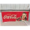 Image 1 : 1941 Tin Coca-Cola Sign 23" X 59" - Made in USA-AAW