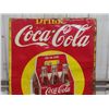 Image 2 : Coca-Cola 6 Pack - Take Home a Carton Sign 35" x 52" - Has Been Cut Down